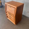 Vintage Broyhill Premier Oak & Burlwood Side Table