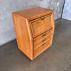 Vintage Broyhill Premier Oak & Burlwood Side Table