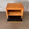 Vintage Broyhill Premier Oak & Burlwood Side Table