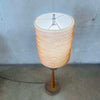 Mid Century Teak & Brass Table Lamp