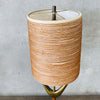 Mid Century Teak & Brass Table Lamp