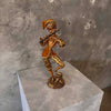 Italian Pixie Flutist Gold Gilded Wood Figure