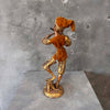 Italian Pixie Flutist Gold Gilded Wood Figure