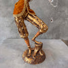 Italian Pixie Flutist Gold Gilded Wood Figure