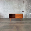 Danish Modern Teak & Brass Credenza