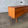 Danish Modern Teak & Brass Credenza