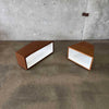 Pair of Modular Cube Table Or Entertainment Center By Coalesse