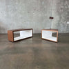 Pair of Modular Cube Table Or Entertainment Center By Coalesse