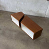 Pair of Modular Cube Table Or Entertainment Center By Coalesse
