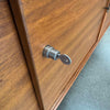 Solid Wood Walnut Mid Century Modern Credenza With Finished Back & Key