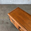 Solid Wood Walnut Mid Century Modern Credenza With Finished Back & Key