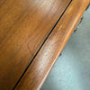 Solid Wood Walnut Mid Century Modern Credenza With Finished Back & Key