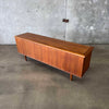 Solid Wood Walnut Mid Century Modern Credenza With Finished Back & Key