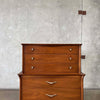 Mid Century Modern Highboy Dresser By Drexel - Dateline Series 1960s