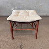 Vintage "Thebes" Stool With Custom Down Filled Cushion (AS-IS)