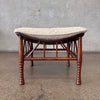 Vintage "Thebes" Stool With Custom Down Filled Cushion (AS-IS)