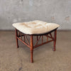 Vintage "Thebes" Stool With Custom Down Filled Cushion (AS-IS)