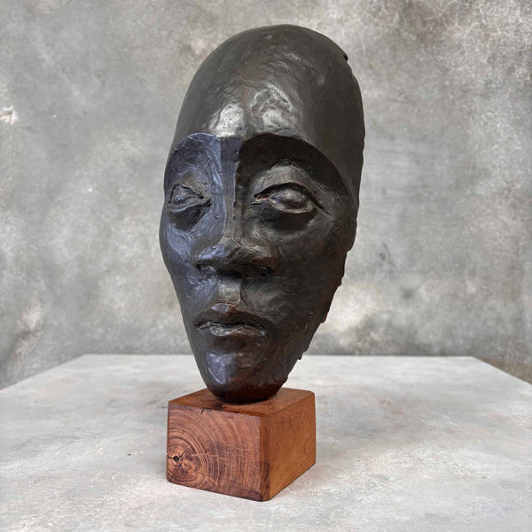 Bronze Face Sculpture