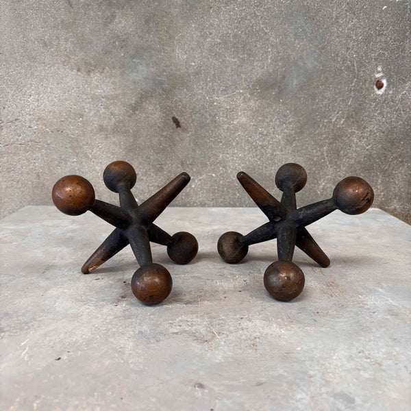 Pair of Bronze Jax Bookends
