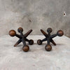 Pair of Bronze Jax Bookends