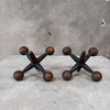 Pair of Bronze Jax Bookends