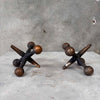 Pair of Bronze Jax Bookends