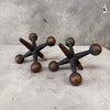 Pair of Bronze Jax Bookends