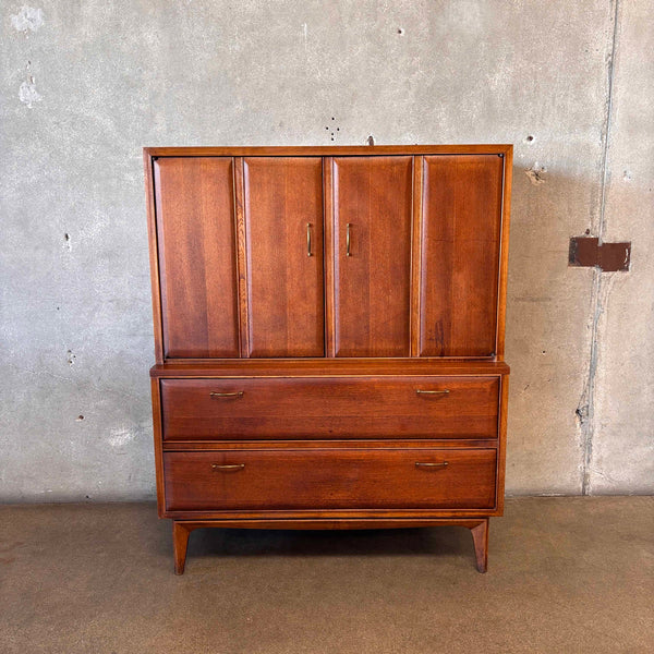 Mid Century Modern Lane Alta Vista Walnut Highboy