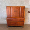 Mid Century Modern Lane Alta Vista Walnut Highboy