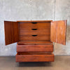 Mid Century Modern Lane Alta Vista Walnut Highboy