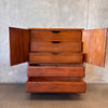 Mid Century Modern Lane Alta Vista Walnut Highboy