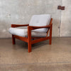 Danish Modern Solid Teak Lounge Chair
