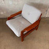Danish Modern Solid Teak Lounge Chair