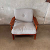 Danish Modern Solid Teak Lounge Chair