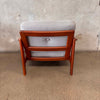 Danish Modern Solid Teak Lounge Chair