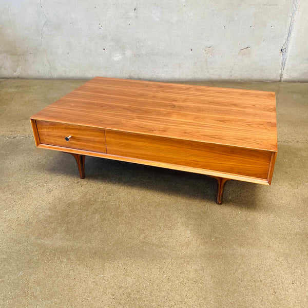 Vintage Glenn of California Walnut Coffee Table by Robert Baron 1960's