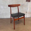 Set of 4 Danish Modern Bruno Hansen Chairs, Henning Kaernulf Made in Denmark