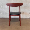 Set of 4 Danish Modern Bruno Hansen Chairs, Henning Kaernulf Made in Denmark