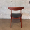 Set of 4 Danish Modern Bruno Hansen Chairs, Henning Kaernulf Made in Denmark
