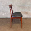 Set of 4 Danish Modern Bruno Hansen Chairs, Henning Kaernulf Made in Denmark