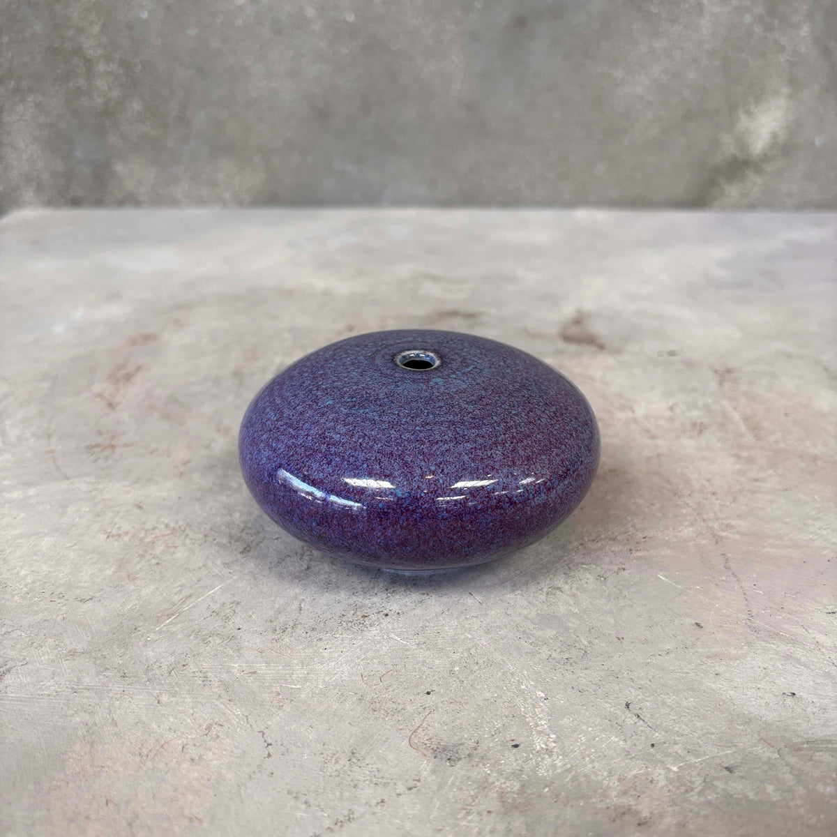 Larry Carnes Purple Small Weed Pot