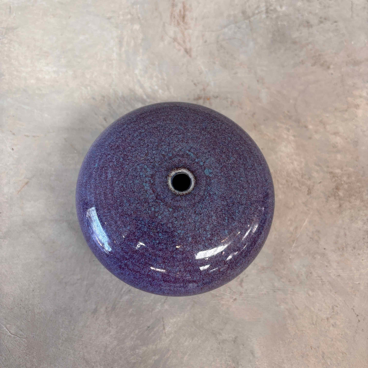 Larry Carnes Purple Small Weed Pot