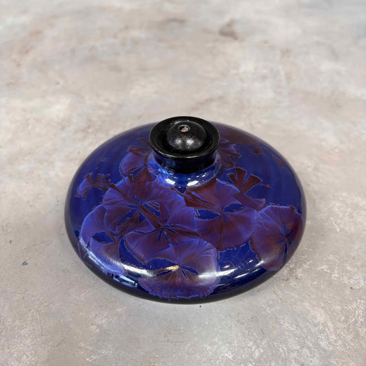 Studio Pottery Blue Oil Pot