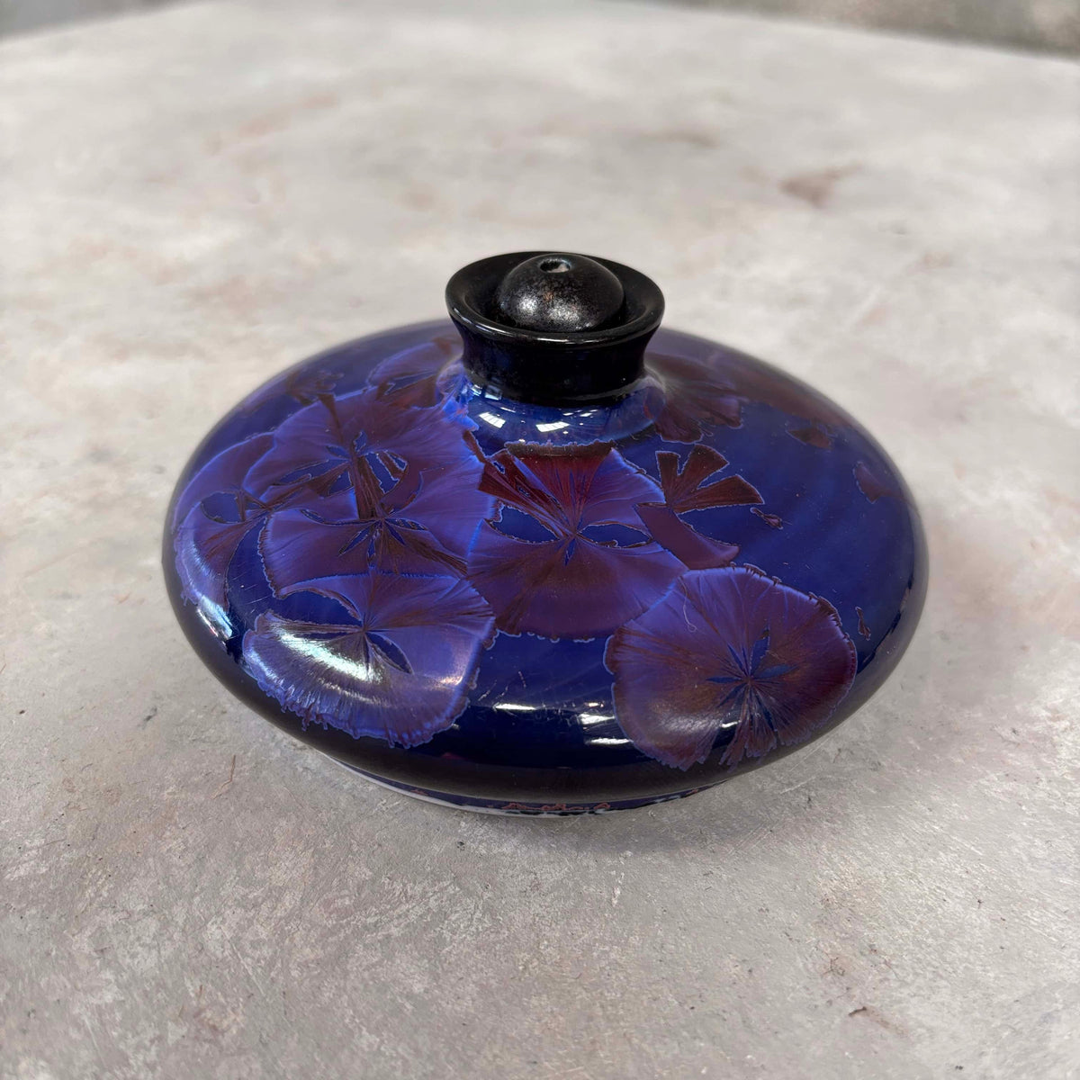 Studio Pottery Blue Oil Pot