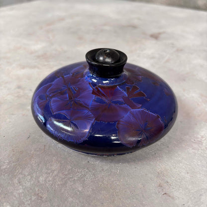 Studio Pottery Blue Oil Pot