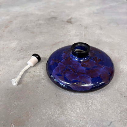Studio Pottery Blue Oil Pot