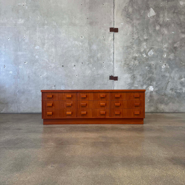 Vintage Low Teak Dresser