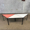 Set of Three Triangular Iron Tables