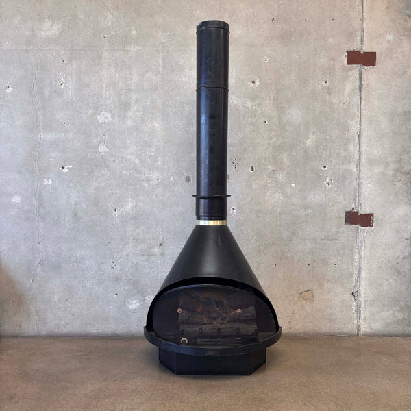 Electric Mid Century Modern Fireplace