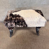 Cowhide & Horn Chair With Footstool